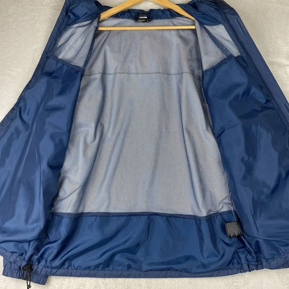 The North Face Antora DryVent Rain Jacket Hooded Blue Black Mens XL Waterproof